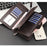 BAELLERRY S1063 PU Leather Men Casual Long Wallet Clutch Bag Cards Cash Phone Storage Bag - Black - 4