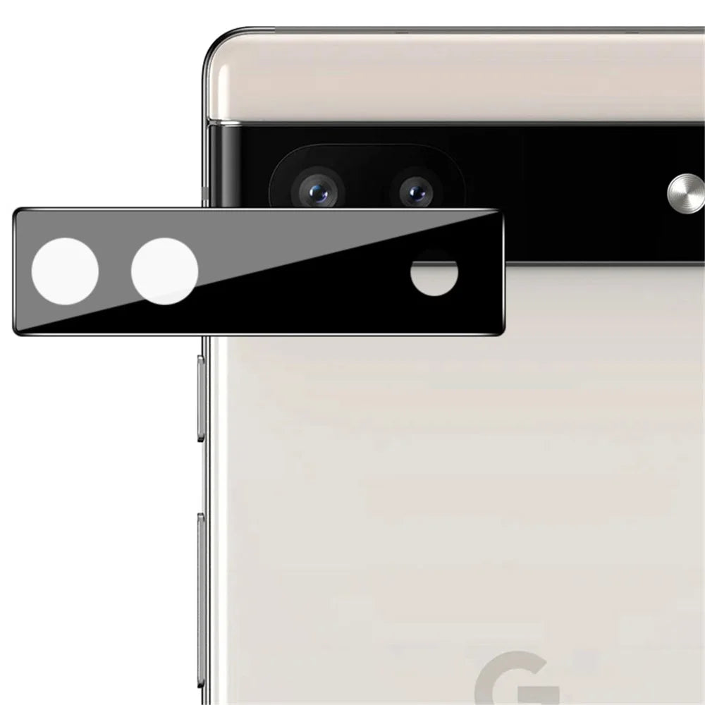 IMAK For Google Pixel 6a Camera Lens Protector Tempered Glass Wear-resistant Anti-scratch Bubble-free Film (Black Version) - 1