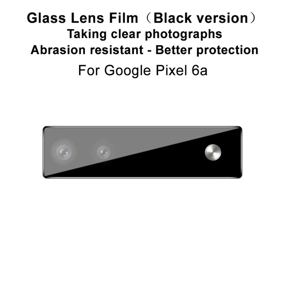 IMAK For Google Pixel 6a Camera Lens Protector Tempered Glass Wear-resistant Anti-scratch Bubble-free Film (Black Version) - 2