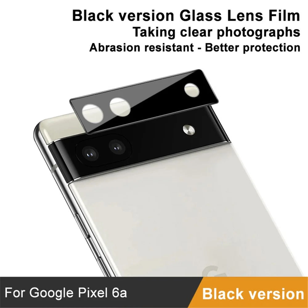 IMAK For Google Pixel 6a Camera Lens Protector Tempered Glass Wear-resistant Anti-scratch Bubble-free Film (Black Version) - 3