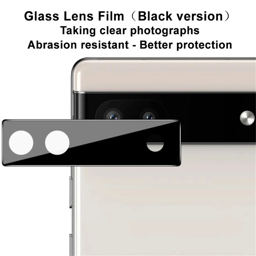 IMAK For Google Pixel 6a Camera Lens Protector Tempered Glass Wear-resistant Anti-scratch Bubble-free Film (Black Version) - 4