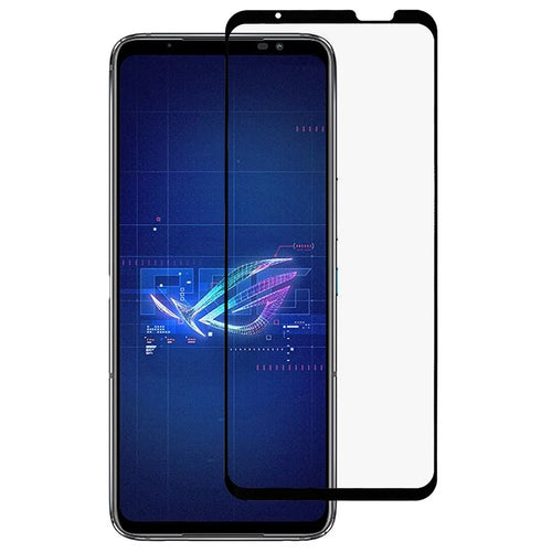 RURIHAI for Asus ROG Phone 6 5G Aluminum-silicon Glass Film, Secondary Hardening Full Glue 2.5D Full Screen HD 9H Wear-resistant Screen Protector - 1