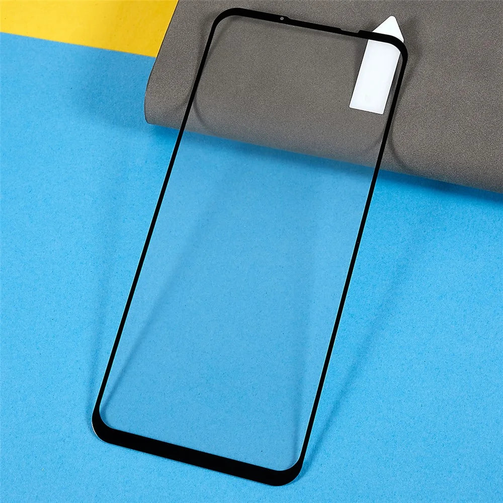 RURIHAI Aluminum-silicon Glass Film for HTC Desire 22 Pro 5G, Full Glue 2.5D Secondary Hardening 9H Anti-wear Full Screen HD Screen Protector - 3