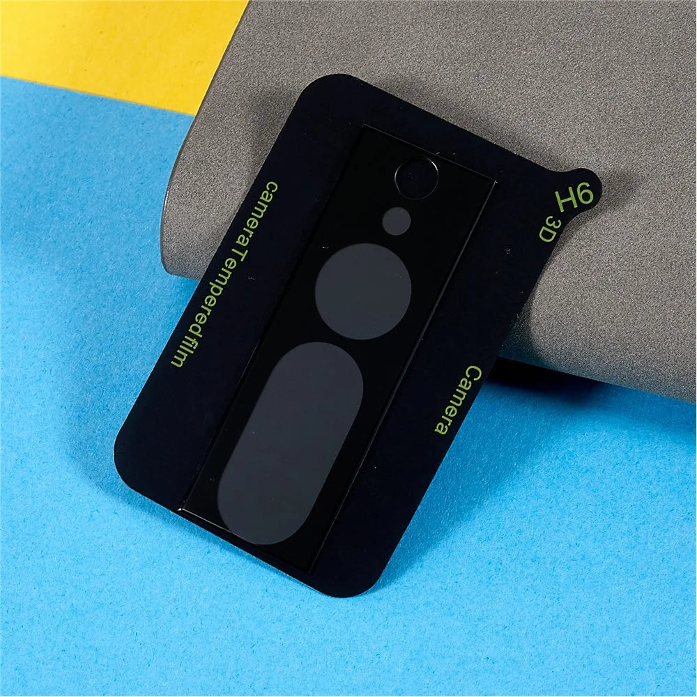 For Google Pixel 7 Pro 2Pcs / Set Tempered Glass Camera Lens Protector 2.5D Arc Edge Silk Printing Screen Film - 3