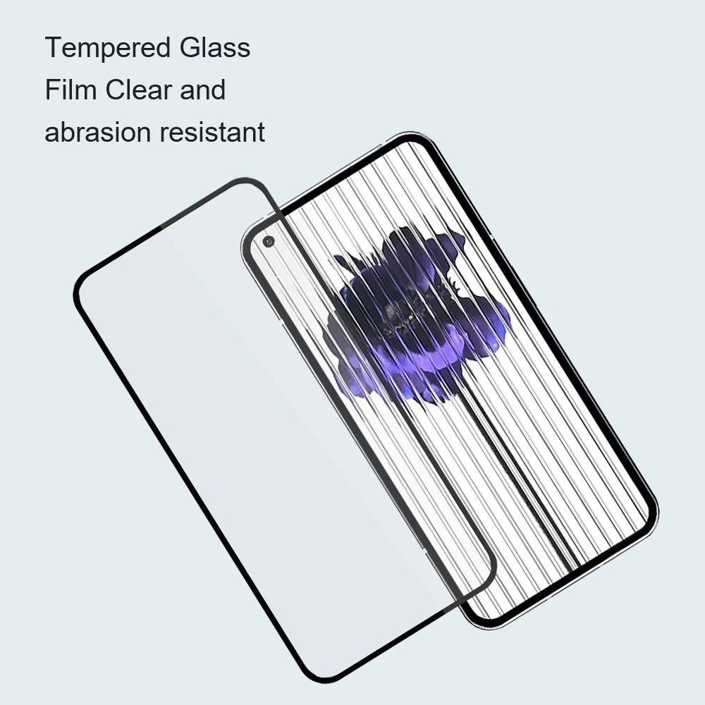 AMORUS 2Pcs / Set For Nothing phone (1) 5G Full Glue Tempered Glass Secondary Hardening Silk Printing Full Screen Protector - Black - 6
