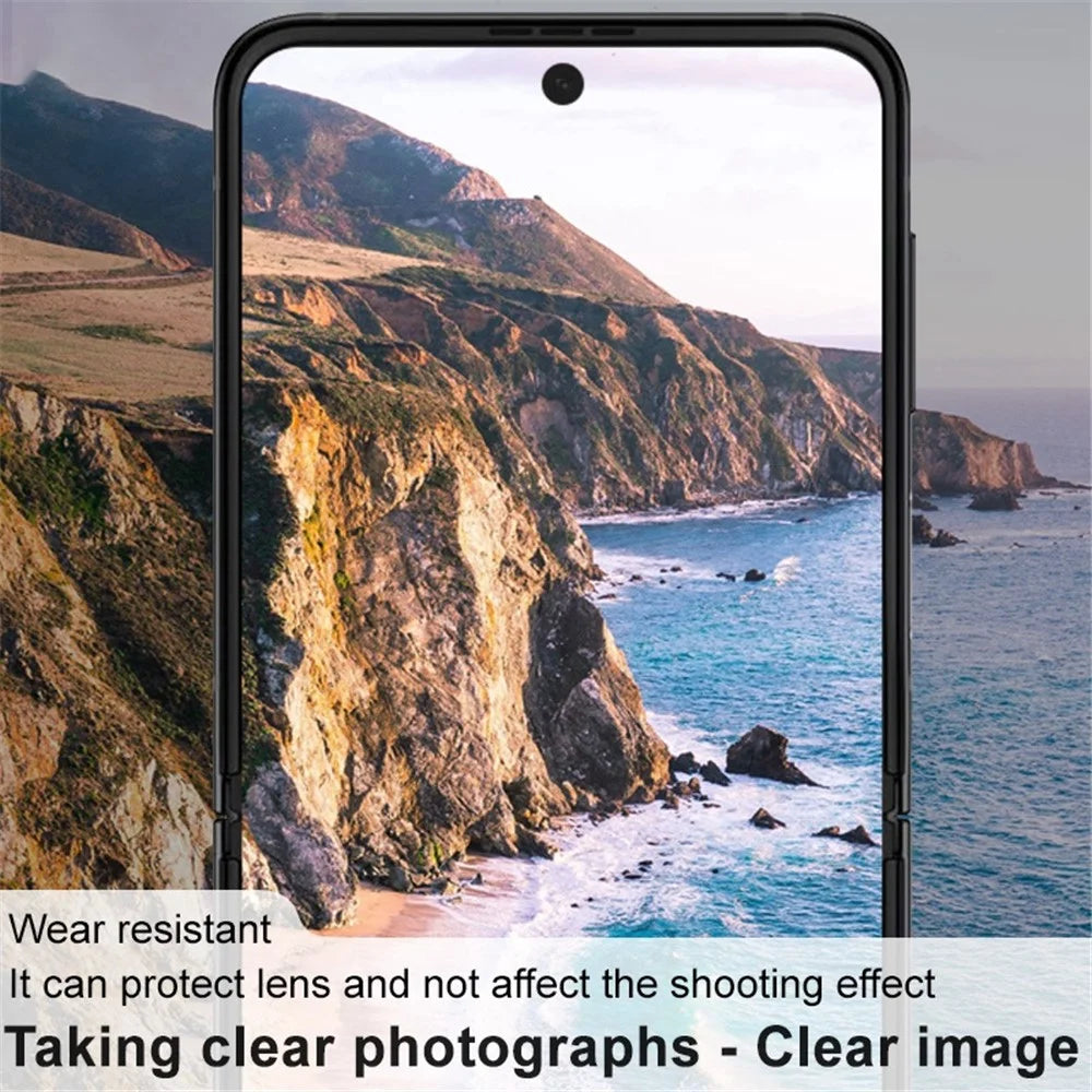 IMAK for Samsung Galaxy Z Flip4 5G Camera Lens Film Anti-Scratch HD Tempered Glass Lens Protector + Back Screen Protector - 3