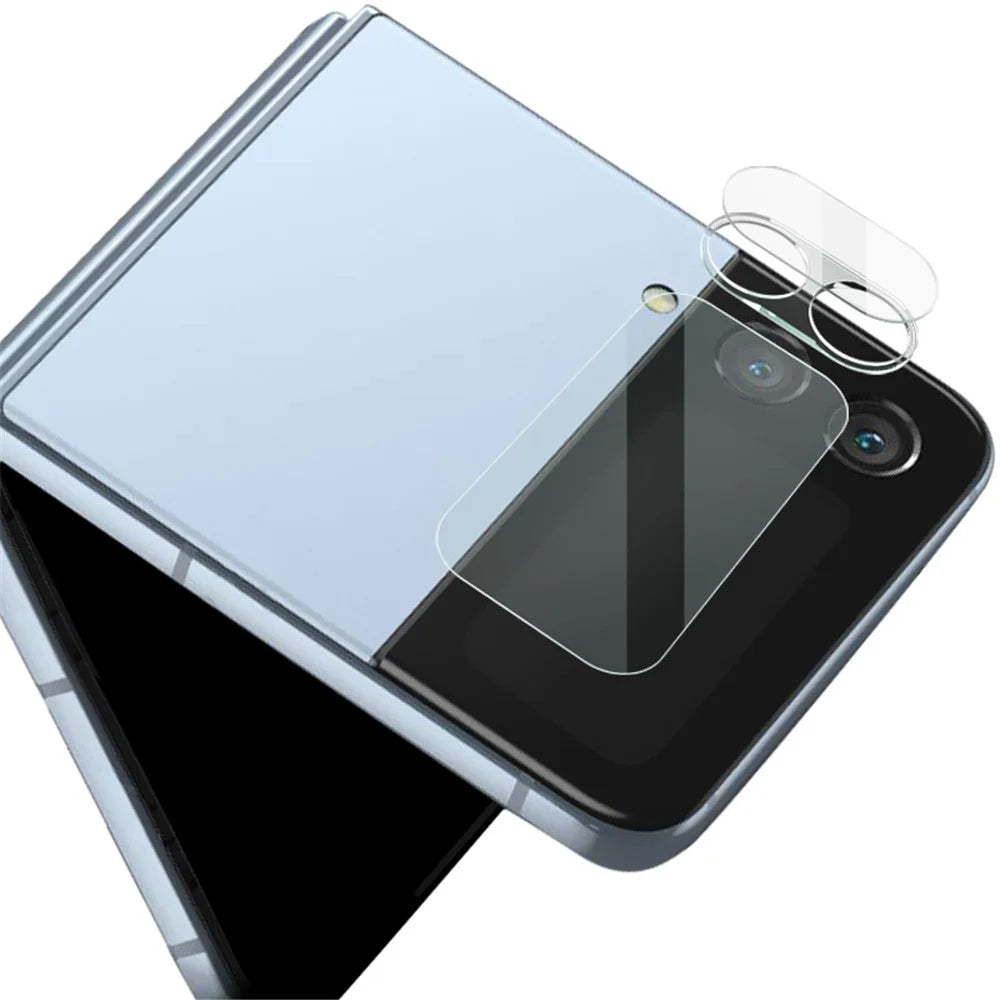 IMAK for Samsung Galaxy Z Flip4 5G Camera Lens Film Anti-Scratch HD Tempered Glass Lens Protector + Back Screen Protector - 4