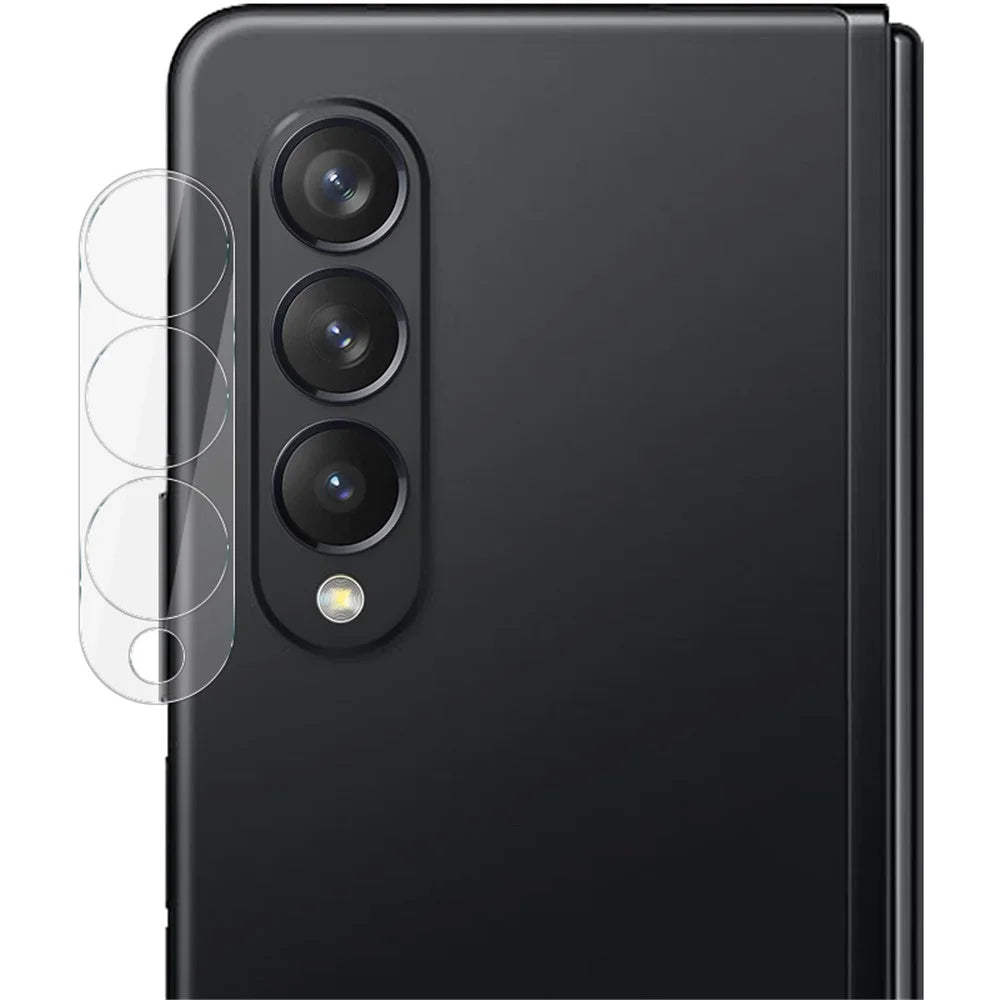 IMAK Camera Lens Film for Samsung Galaxy Z Fold4 5G Anti-scratch Anti-oil HD Tempered Glass Lens Protector + Acrylic Lens Cap - 1