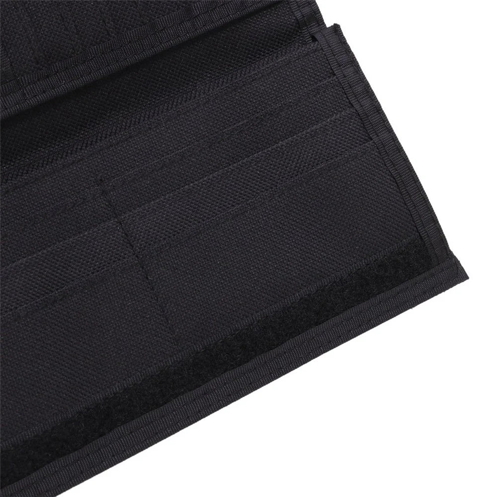 JEMINAL 21705 Men Canvas Long Wallet Multifunctional Card Cash Money Holder Bi-fold Purse - Dark Blue - 4