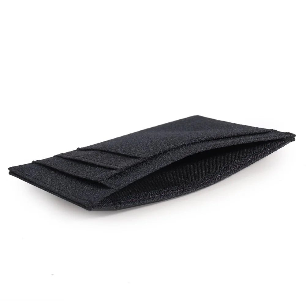 JEMINAL 31811# Men Canvas Ultra Slim ID Card Organizer Bag Minimalist Credit Card Holder - Dark Blue - 4