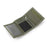 JEMINAL 1420 Solid Color Stitching Nylon Wallet Student Tri-fold Wallet Coin Purse Cards Holder - Green - 4