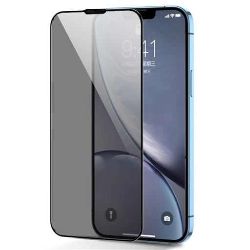 JOYROOM JR-P01 Anti-Spy Silk Printing Screen Protector for iPhone 14 6.1 inch, Full Glue Full Covering Anti-explosion Tempered Glass Film - 1