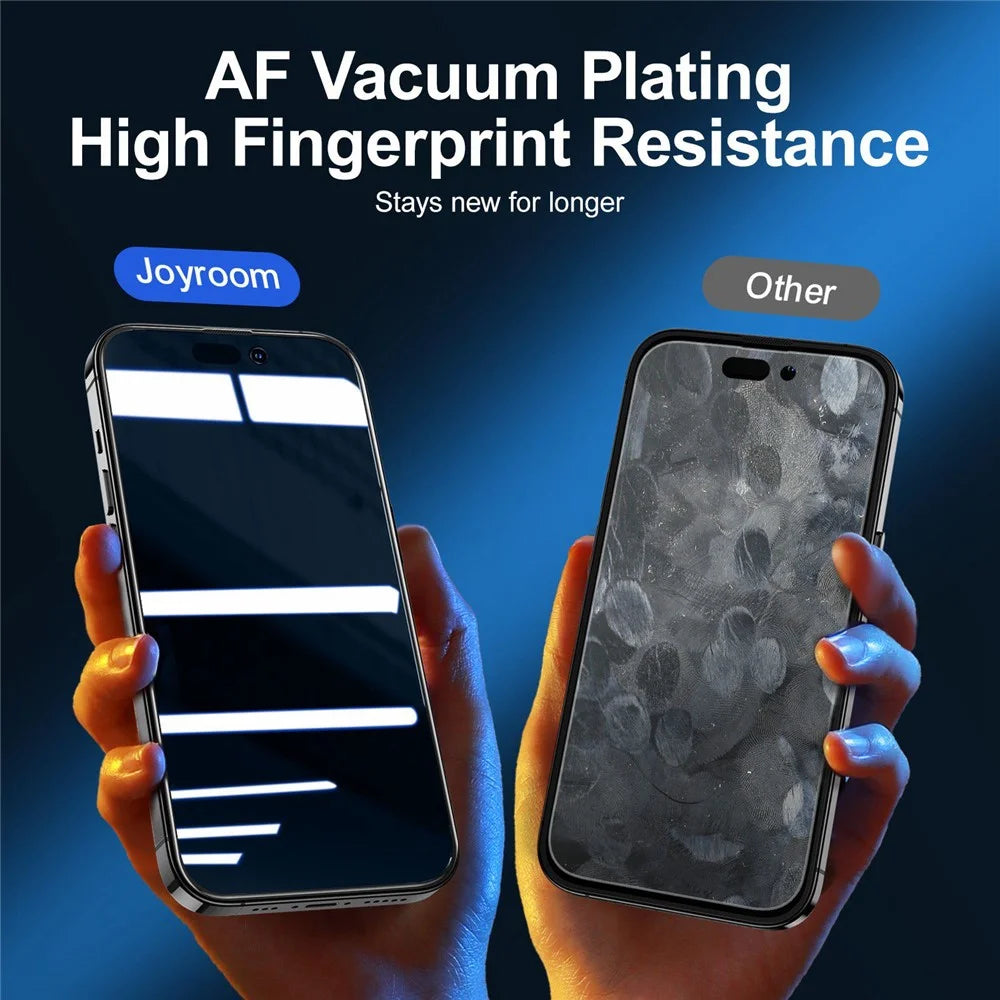 JOYROOM JR-P02 Silk Printing Tempered Glass Film for iPhone 14 Pro 6.1 inch, Anti-Spy Full Covering Anti-scratch Explosion-proof Screen Protector - 6