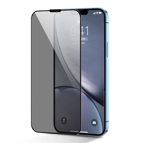JOYROOM JR-P04 Silk Printing Screen Protector for iPhone 14 Pro Max 6.7 inch, Anti-Spy Full Covering Tempered Glass Film - 1
