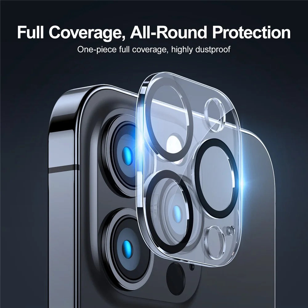 JOYROOM JR-LJ3 for iPhone 14 Pro 6.1 inch / 14 Pro Max 6.7 inch Tempered Glass Camera Lens Protector HD Clear Full Glue Full Cover Lens Film - 6