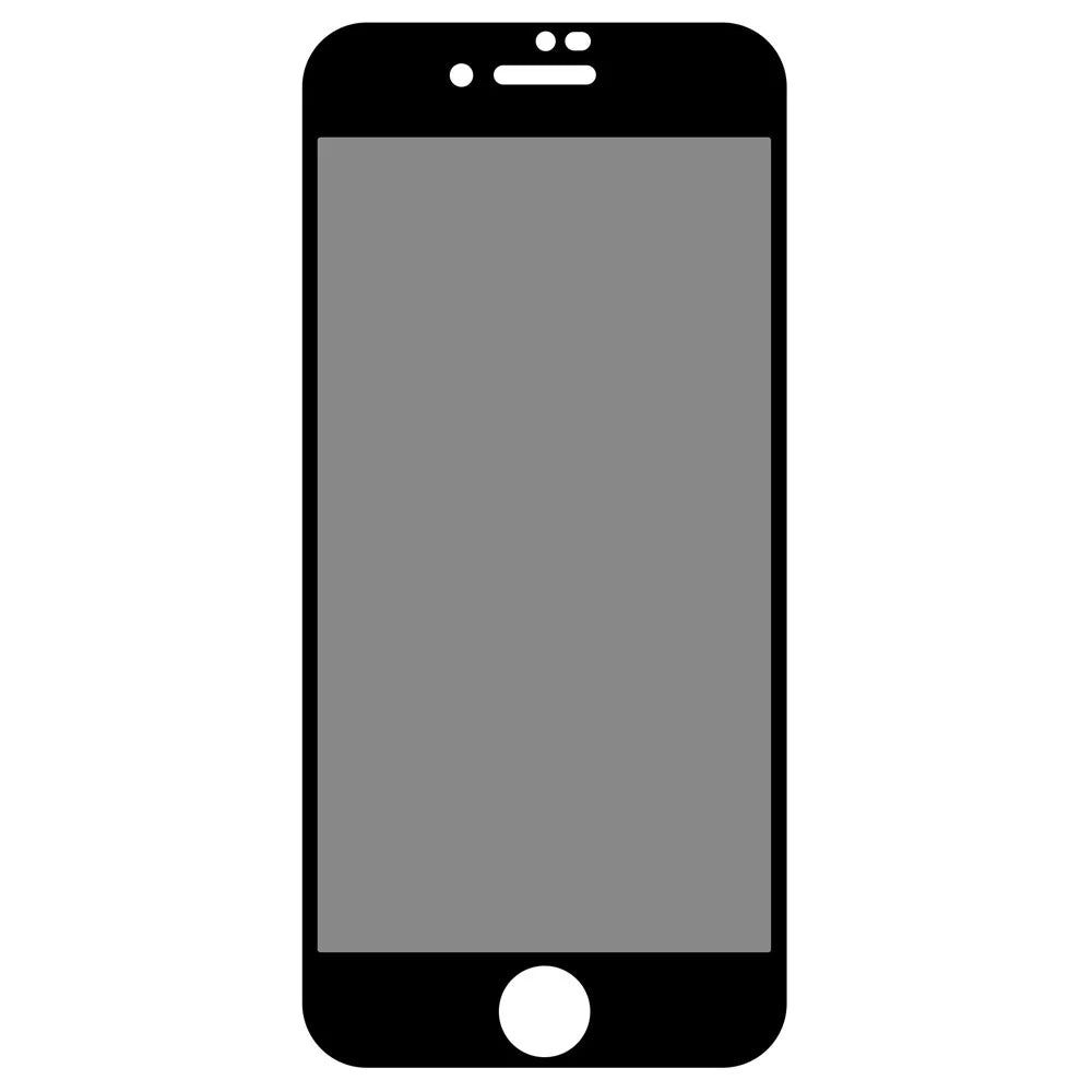 For iPhone SE (2022) / (2020) / 7 / 8 4.7 inch Anti-spy Full Screen Protector Full Glue Silk Printing High Aluminium-silicon Glass Film - 2