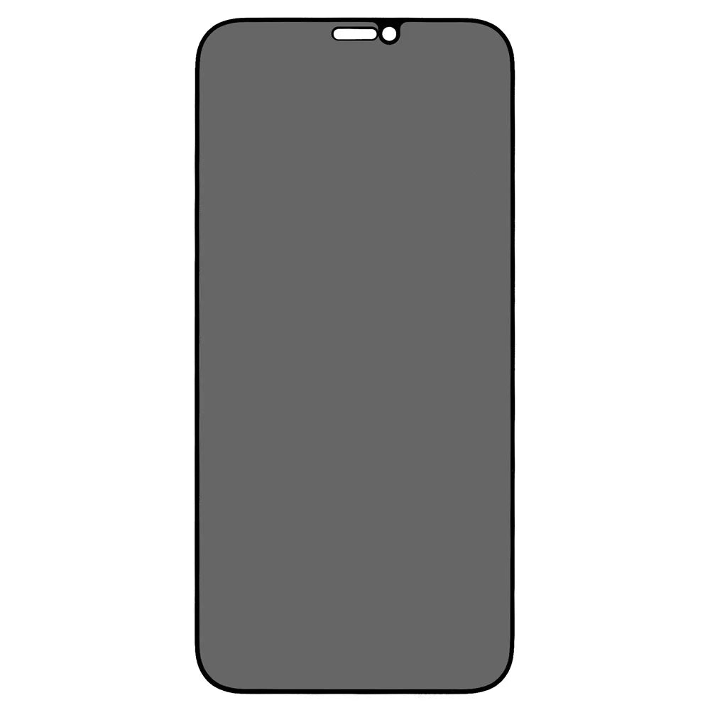For iPhone 12 / 12 Pro 6.1 inch Anti-spy Silk Printing Full Screen High Aluminium-silicon Glass Film Full Glue Anti-scratch Tempered Glass Screen Protector - 2