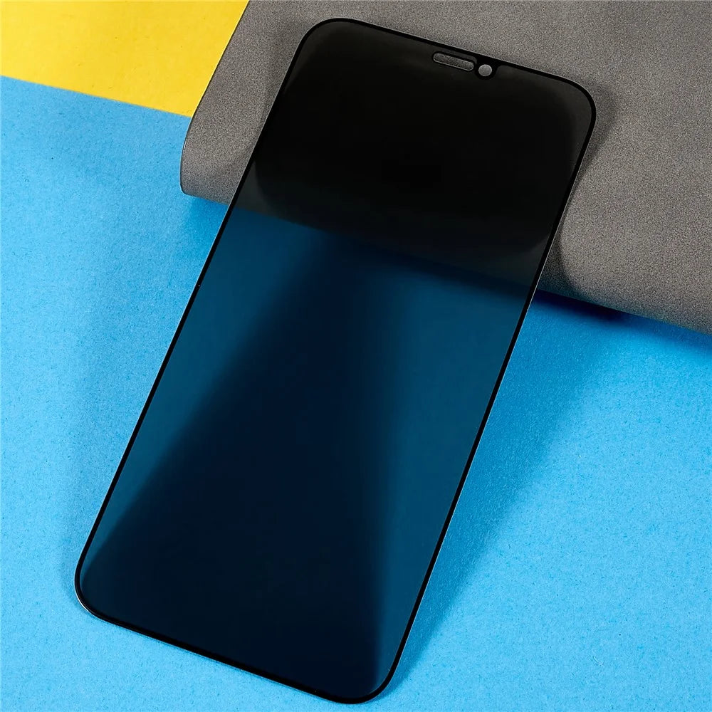 For iPhone 12 / 12 Pro 6.1 inch Anti-spy Silk Printing Full Screen High Aluminium-silicon Glass Film Full Glue Anti-scratch Tempered Glass Screen Protector - 4