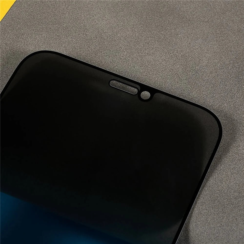 For iPhone 12 / 12 Pro 6.1 inch Anti-spy Silk Printing Full Screen High Aluminium-silicon Glass Film Full Glue Anti-scratch Tempered Glass Screen Protector - 5