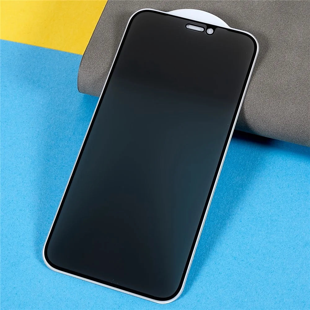 Anti-spy Screen Protector for iPhone 12 mini 5.4 inch, Full Cover Full Glue Silk Printing High Aluminium-silicon Glass Film - 3