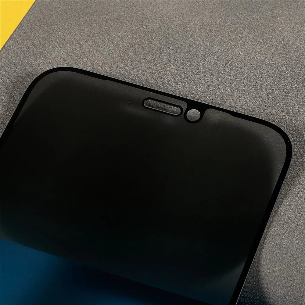 Anti-spy Screen Protector for iPhone 12 mini 5.4 inch, Full Cover Full Glue Silk Printing High Aluminium-silicon Glass Film - 5