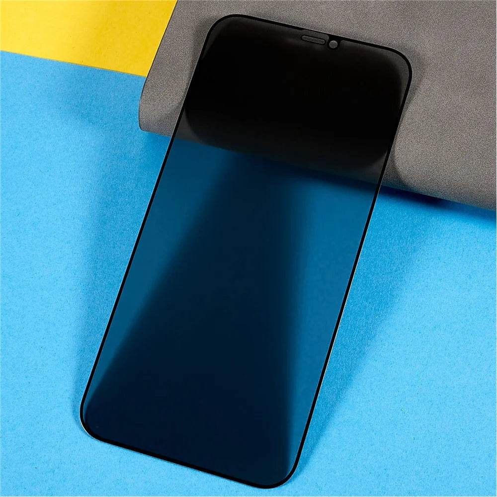 Full Glue Anti-spy Screen Protector for iPhone 12 Pro Max 6.7 inch, High Aluminium-silicon Glass Silk Printing Full Cover Film - 4