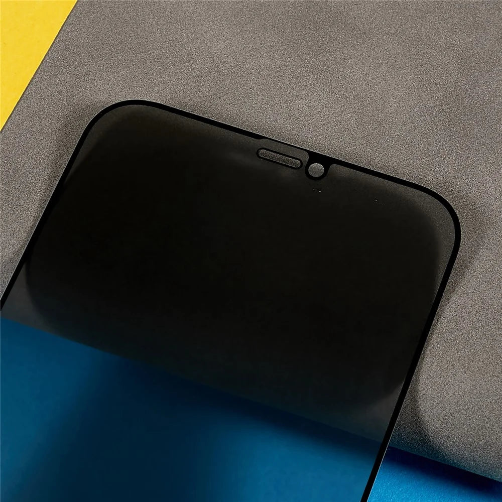 Full Glue Anti-spy Screen Protector for iPhone 12 Pro Max 6.7 inch, High Aluminium-silicon Glass Silk Printing Full Cover Film - 5