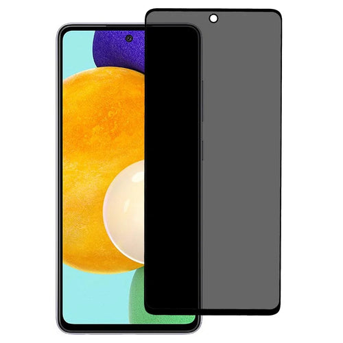 For Samsung Galaxy A52 4G / 5G / A52s 5G Full Glue Anti-spy Screen Protector Silk Printing Full Cover High Aluminium-silicon Glass Film - 1