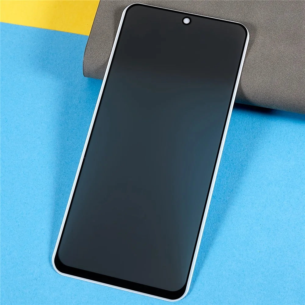 For Samsung Galaxy A73 5G Anti-spy Tempered Glass Screen Protector Full Glue Anti-stains Silk Printing Full Screen High Aluminium-silicon Glass Film - 3