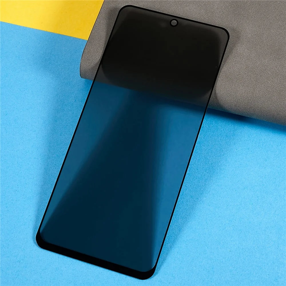 For Samsung Galaxy A73 5G Anti-spy Tempered Glass Screen Protector Full Glue Anti-stains Silk Printing Full Screen High Aluminium-silicon Glass Film - 4