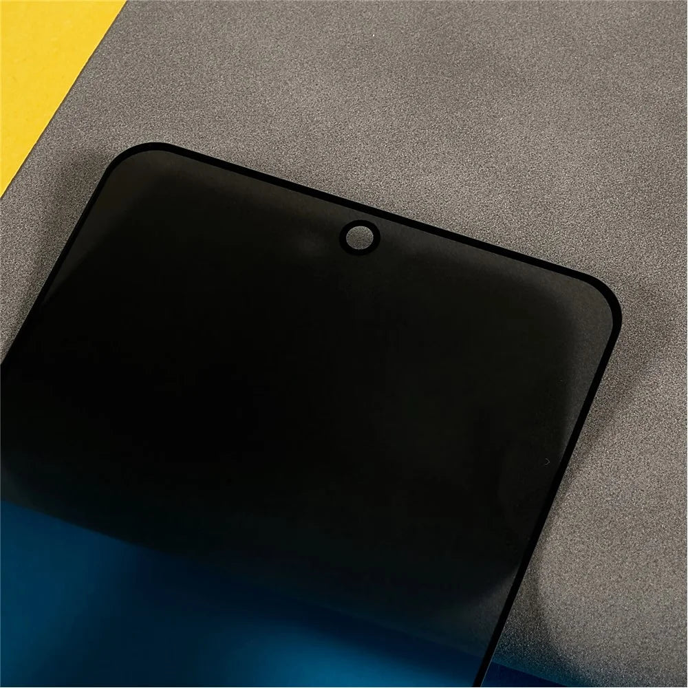 For Samsung Galaxy A73 5G Anti-spy Tempered Glass Screen Protector Full Glue Anti-stains Silk Printing Full Screen High Aluminium-silicon Glass Film - 5