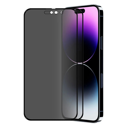 ENKAY HAT PRINCE 2Pcs / Set For iPhone 14 Pro Max 6.7 inch Tempered Glass Film 28 Degree Anti-peep Full Glue Full Screen Protector - 1