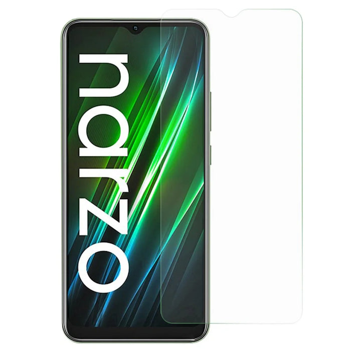 For Realme Narzo 50i Prime 4G 0.3mm Arc Edge Tempered Glass Screen Protector Explosion-proof Anti-scratch Film - 1