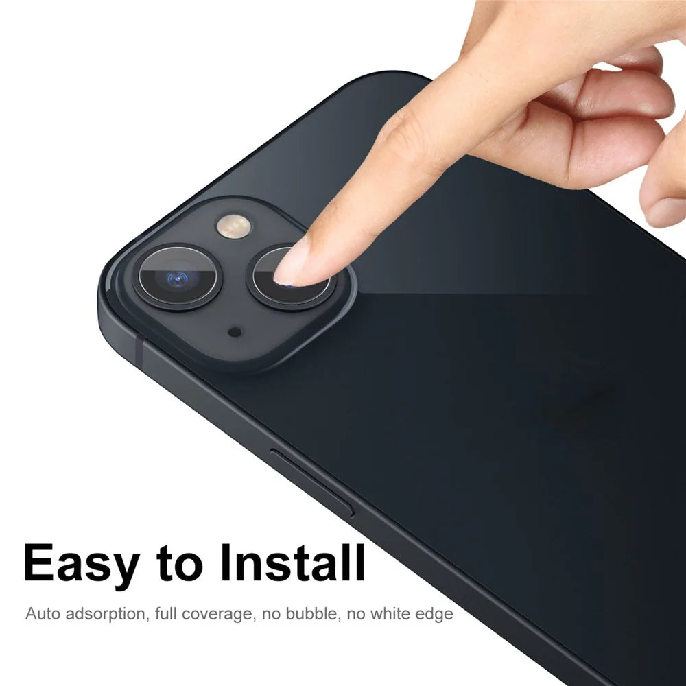ENKAY HAT PRINCE 2 Sets for iPhone 14 6.1 inch / 14 Plus Camera Lens Protector 0.2mm Full Glue Tempered Glass Film (2Pcs / Set) - 5