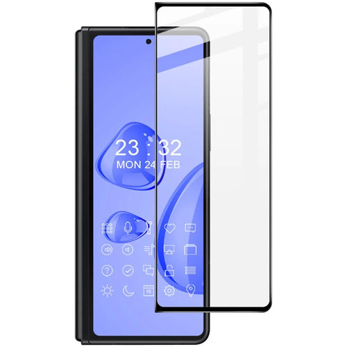 IMAK Pro+ Series for Samsung Galaxy Z Fold4 5G Screen Protector HD Clear 9H Hardness Tempered Glass Full Glue Full Coverage Protective Film - 1