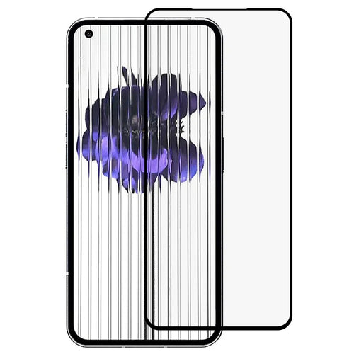 For Nothing phone (1) 5G Full Glue Tempered Glass Film Shatter-proof Full Coverage HD Silk Printing Phone Screen Protector - 1
