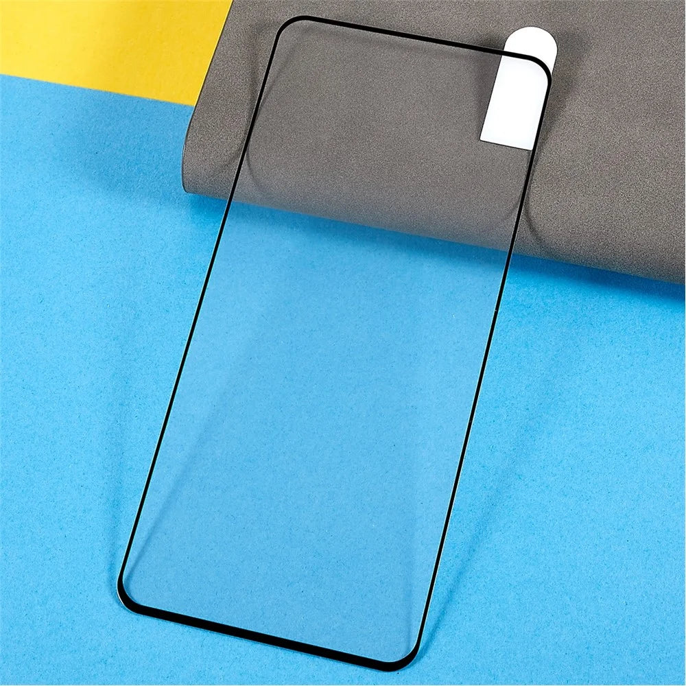 Silk Printing Phone Screen Protector For Motorola Moto G52 4G / G82 5G, Full Glue Tempered Glass Film Anti-fingerprint Full Coverage HD Film - 3