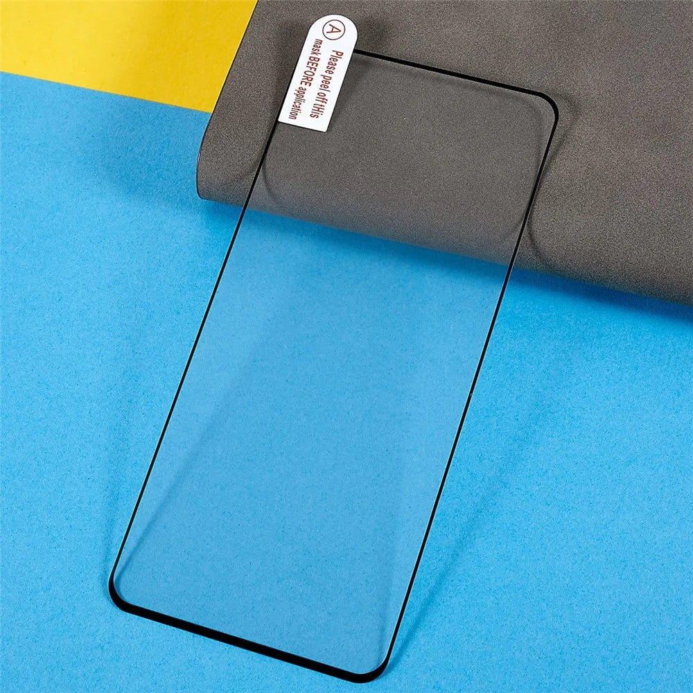 Silk Printing Phone Screen Protector For Motorola Moto G52 4G / G82 5G, Full Glue Tempered Glass Film Anti-fingerprint Full Coverage HD Film - 6