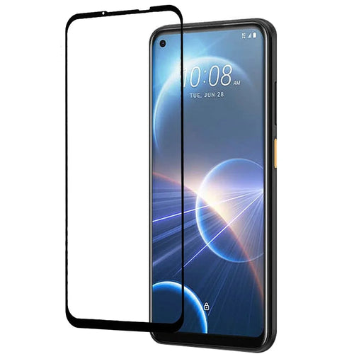 Silk Printing Phone Screen Protector For HTC Desire 22 Pro 5G, Anti-fingerprint Full Glue Full Coverage HD Sensitive-Touch Tempered Glass Film - 1