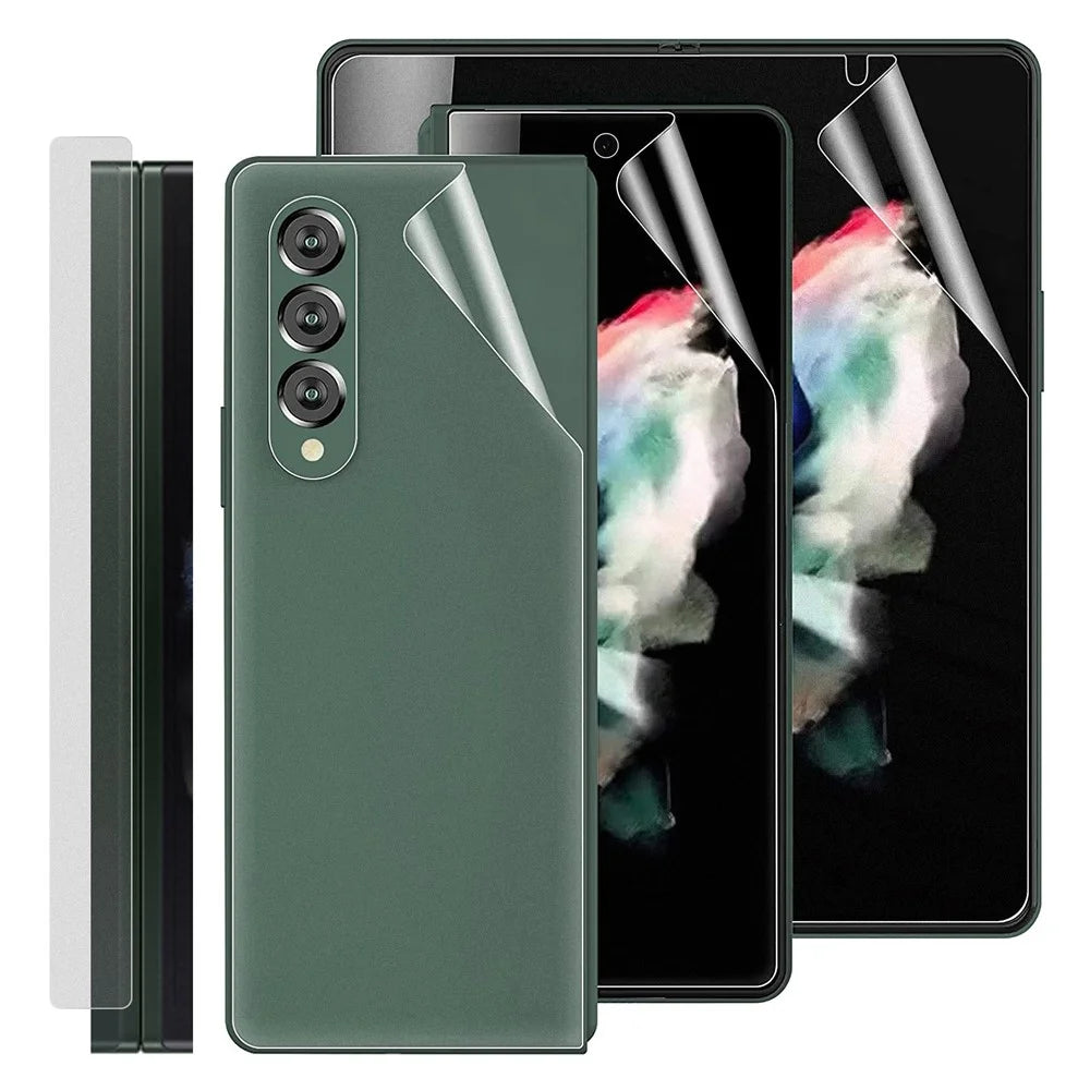 For Samsung Galaxy Z Fold4 5G 1 Set Front and Back Soft TPU Film Anti-scratch Full Cover Protective Film - 1
