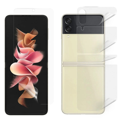 For Samsung Galaxy Z Flip4 5G 1 Set Front and Back Soft TPU Protector Anti-wear Full Cover Protective Film - 1