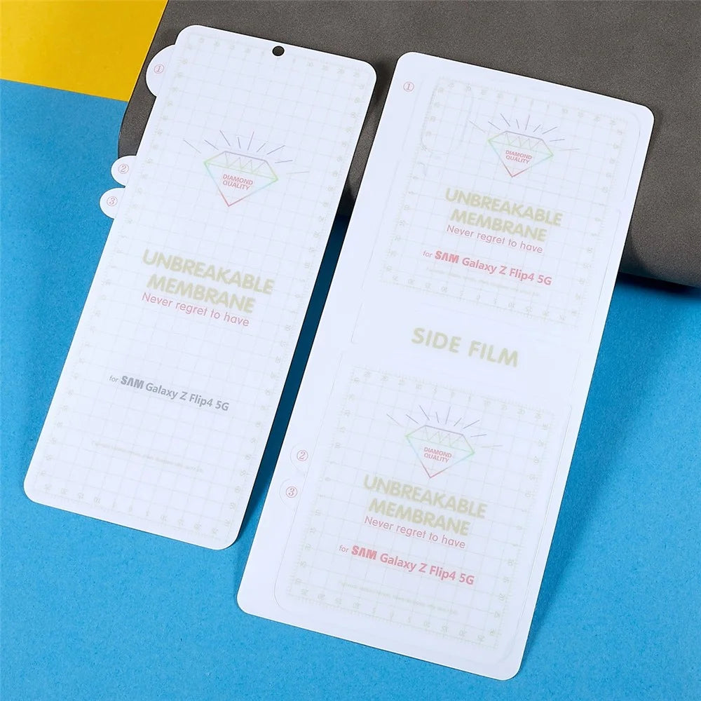 For Samsung Galaxy Z Flip4 5G 1 Set Front and Back Soft TPU Protector Anti-wear Full Cover Protective Film - 3
