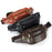 Large Cowhide Leather Waist Pack Zipper Pocket Design Fanny Belt Bag for Daily Use Travel Hiking - Light Brown - 5