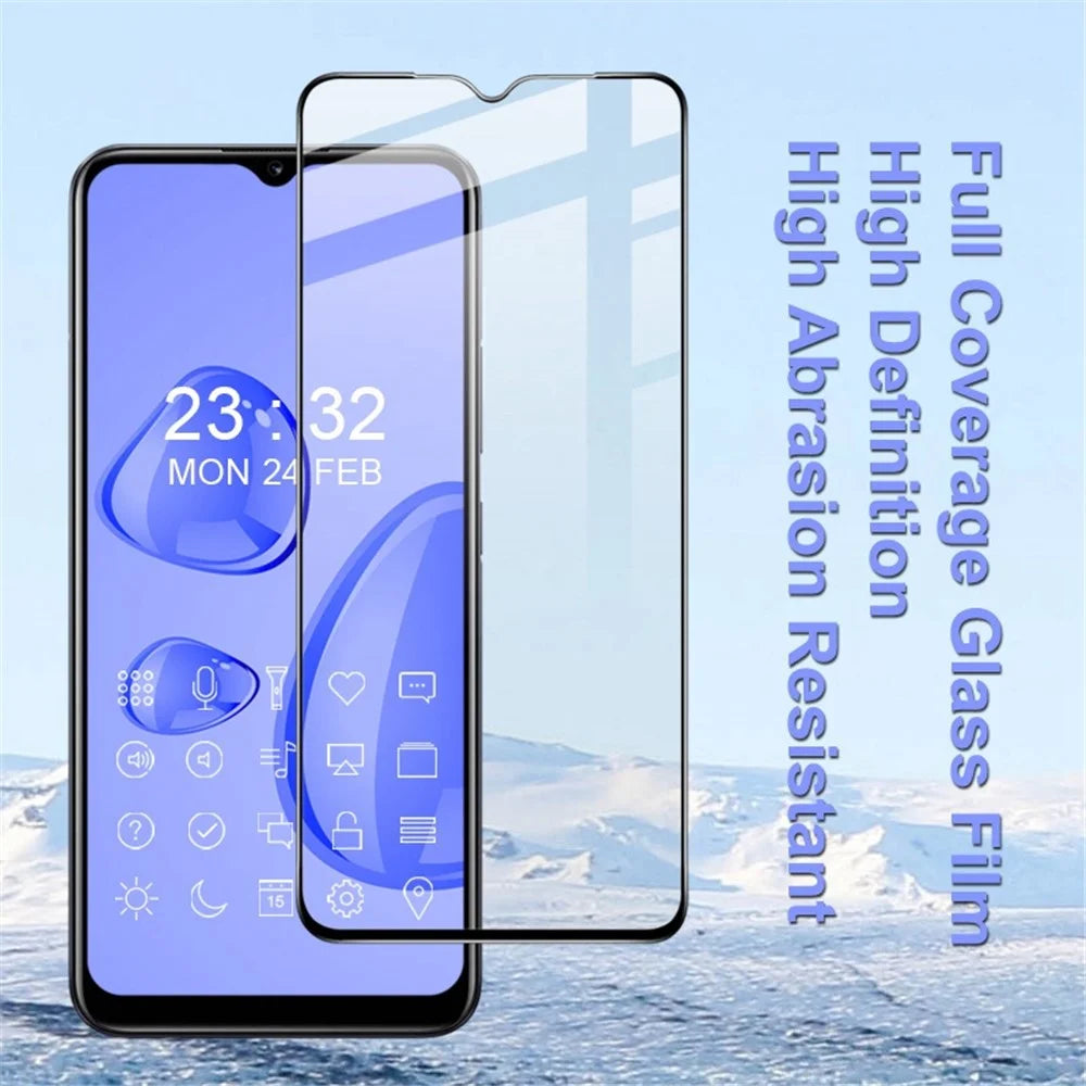 IMAK Pro+ Series for Realme Narzo 50i / Narzo 50A / C31 / Q5i 5G / vivo V23 5G Screen Protector Full Cover Full Glue Ultra Clear Shatter Protection Tempered Glass Film - 4
