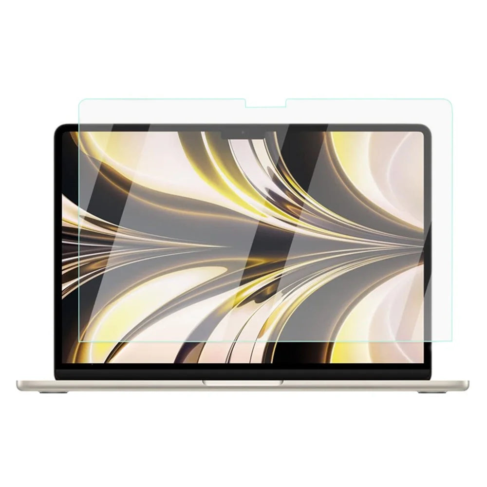 For MacBook Air 13 inch (2026) A3449 / (2025) A3240 / (2024) A3113 / (2022) A2681 Tempered Glass Screen Protector Anti-explosion 0.3mm Arc Edge Full Cover Film - 1