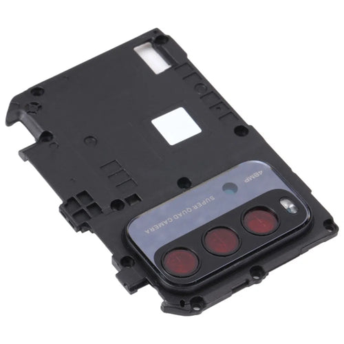 For Xiaomi Redmi Note 9 4G (Qualcomm Snapdragon 662) M2010J19SC / Redmi 9T / Poco M3 Motherboard Protective Cover with Camera Ring Lens Cover (without Logo) - Black - 1