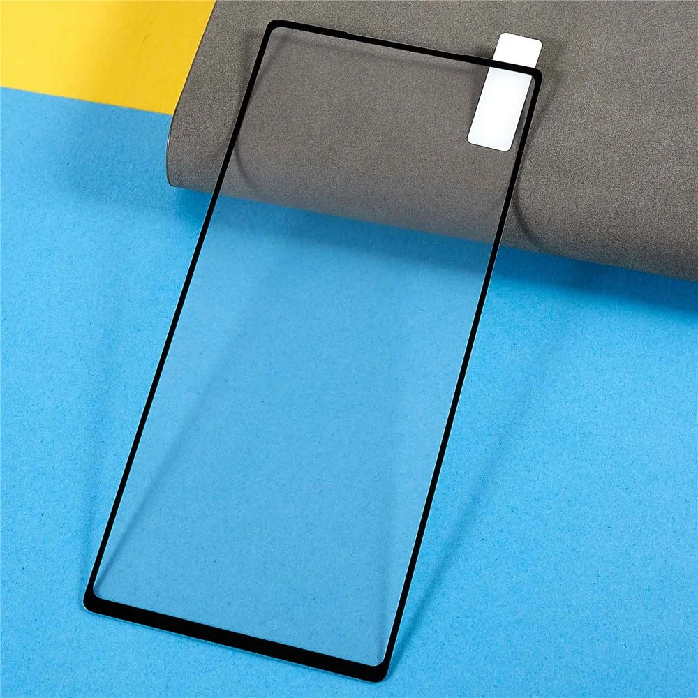 For Google Pixel 6a Silk Printing High Aluminum-silicon Glass Anti-wear Full Glue Full Coverage HD Protector - 3
