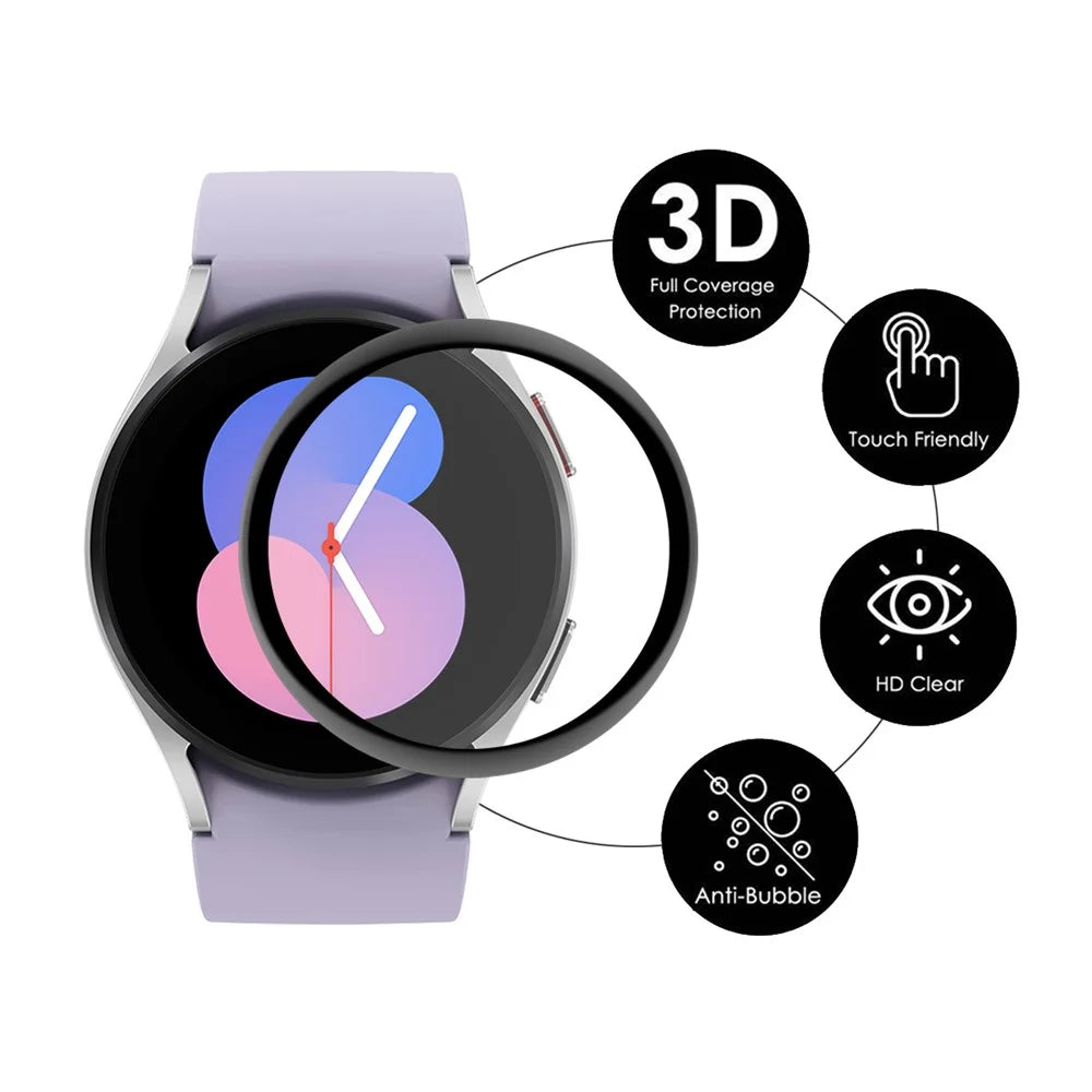 ENKAY HAT PRINCE 2Pcs / Set for Samsung Galaxy Watch 5 40mm Screen Protector 3D Curved Soft PC Edge + PMMA Full Coverage HD Clear Film - 3