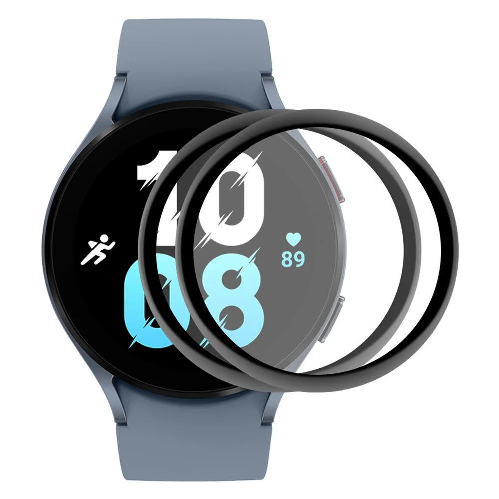ENKAY HAT PRINCE 2Pcs / Set for Samsung Galaxy Watch 5 44mm Soft PC Edge Screen Protector 3D Curved Full Cover HD Clear PMMA Film - 1