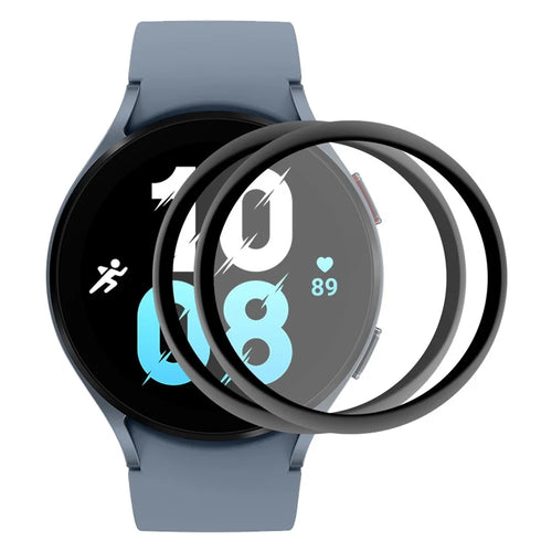 ENKAY HAT PRINCE 2Pcs / Set for Samsung Galaxy Watch 5 44mm Soft PC Edge Screen Protector 3D Curved Full Cover HD Clear PMMA Film - 1